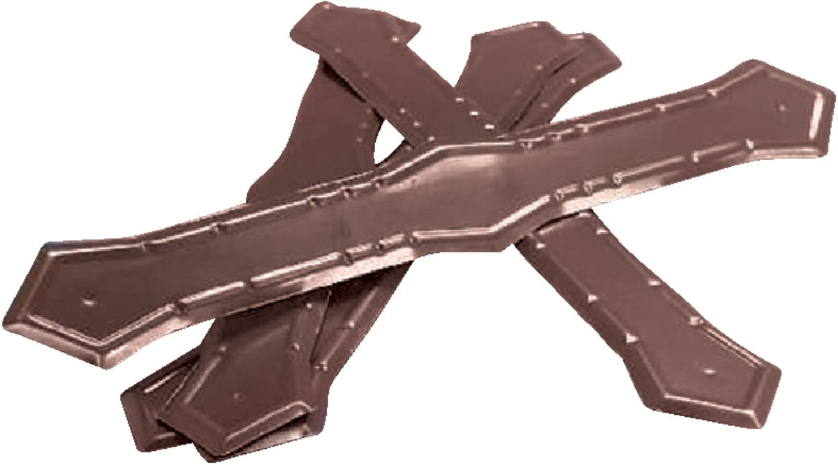 2PC Amerimax Galvanized Downspout Band Brown