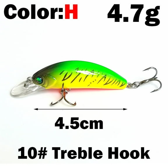 2PC Arriving Deep Water Small 45mm Floating Minnow Fishing Lures Jigs 4.7g Mini Hard Bait For Perch Trout Low