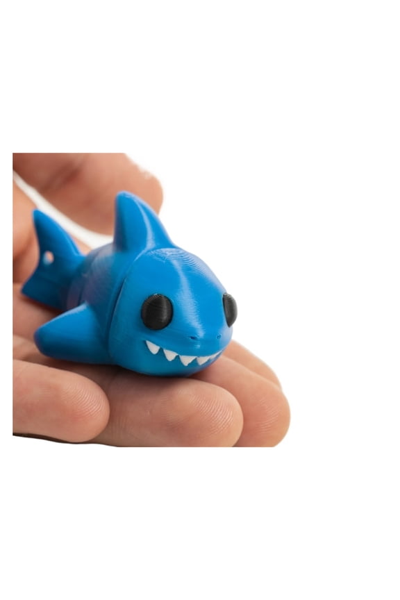 2PC Articulated Shark - Articulated & Keychain 3D Printed