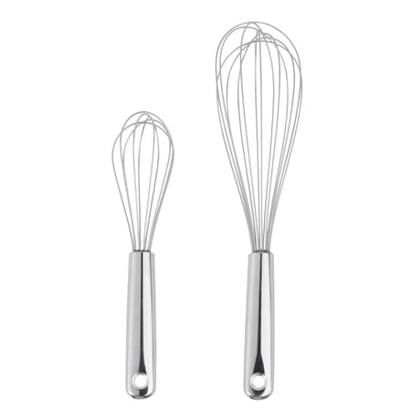 Mainstays 2 Piece Stainless Steel Balloon Whisk, 11.8 inch and 8.85 inch