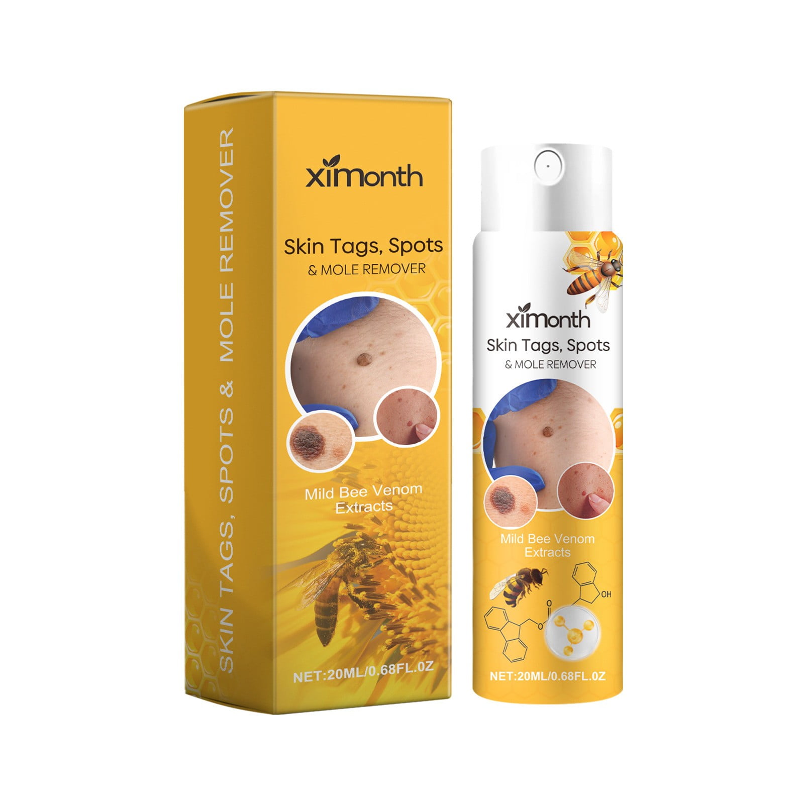 2PC Bee, 20ml Tagrecede Bee Spray, Tagrecede Bee Spray for Skin.Safe