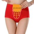 thumbnail image 1 of 2PC Bikini Brief Underwear for Women Large Textile Pocket Menstruation Warm High Waist Anti Side Leakage Sanitary Physiological Pants Panties Saving on Clearance, 1 of 5