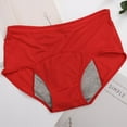 thumbnail image 1 of 2PC Bikini Brief Underwear for Women Leak Proof Menstrual Period Physiological Waist Pants Panties Saving on Clearance, 1 of 3