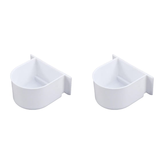 2PC Bird Cage Feeder Food and Water Bowls Set, Container Cup for Parrot Bird, Universal Tray Replacement for Small Bird Supplies Feeding Bowl for Home Cage Accessories Feed Cup