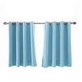 thumbnail image 1 of 2PC Blackout Curtains for Bedroom,Short Curtains for Small Window,Black Out RV Bunk Panels, Kitchen Window Curtains Over Sink, Insulated Foam Lined Heavy Thick Grommet Window Curtain Panels, 1 of 5