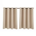 thumbnail image 1 of 2PC Blackout Curtains for Bedroom,Short Curtains for Small Window,Black Out RV Bunk Panels, Kitchen Window Curtains Over Sink, Insulated Foam Lined Heavy Thick Grommet Window Curtain Panels, 1 of 4