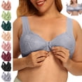 thumbnail image 1 of 2PC Bras For Women Lace Patchwork Bra Wireless Underwear Bra Everyday Underwear Green XXXXL, 1 of 9
