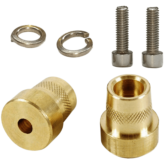 2PC Brass Battery Terminal Adapters M6 Thread Side Mount for Automotive 12V 24V Battery