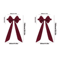 thumbnail image 1 of 2PC Burgundy Chair Sashes Christmas Red Chair Bows for Chairs 11.” x 29“ Elastic Burgundy Velvet Sashes Chairs Bows for Christmas Banquet Home Wedding Events Holiday Event Decor Banquets Party, 1 of 7