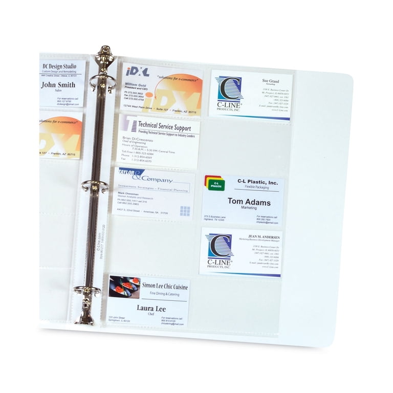 C-line Business Card Refill Pages - 5 per pack C-line Business Card Refill Pages - 5 per pack