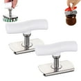 thumbnail image 1 of 2PC Cap Crack Jar Opener, 2026 New Cap Cracker Lid Opener, Jar Opener for Weak Hands, Adjustable Stainless Steel Jar Openers, Easy to Open (White), 1 of 7