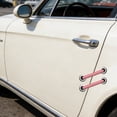 thumbnail image 1 of 2PC Car Decal Sticker, Cartoon Tie Stitches Graphic, Fun car Accessory, Bandage Decal for Bumper, Car Door, Trunk, Window, Side - Pink, 1 of 6
