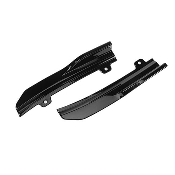 2PC Car Rear Side Bumper Lip Winglet Splitter Gloss Black For Honda Accord 18-19