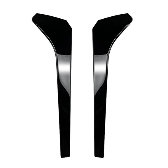 2PC Car Rear Window Side Spoiler ABS Spoilers Canards Splitter For Volkswagen VW Tiguan Rline MK2 2017+ Gloss Black Carbon Fiber