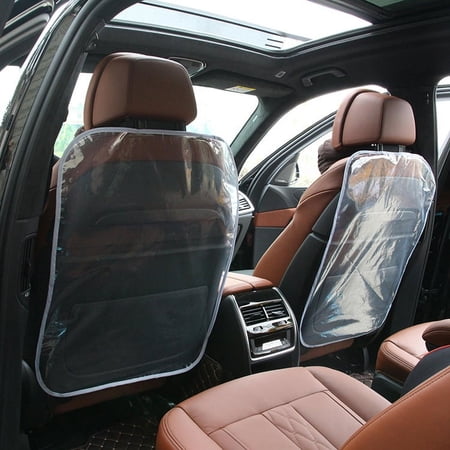 2PC Car seat back anti-kick mat