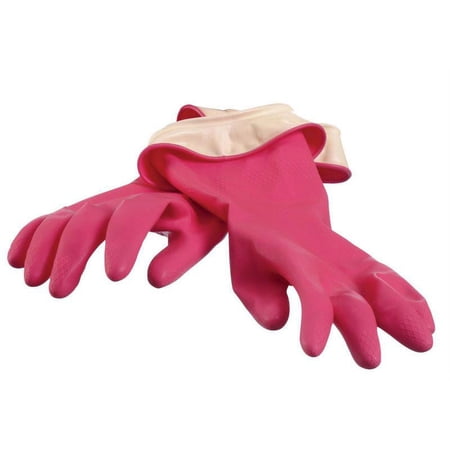 2PC Casabella Latex Cleaning Gloves L Pink 1 pair