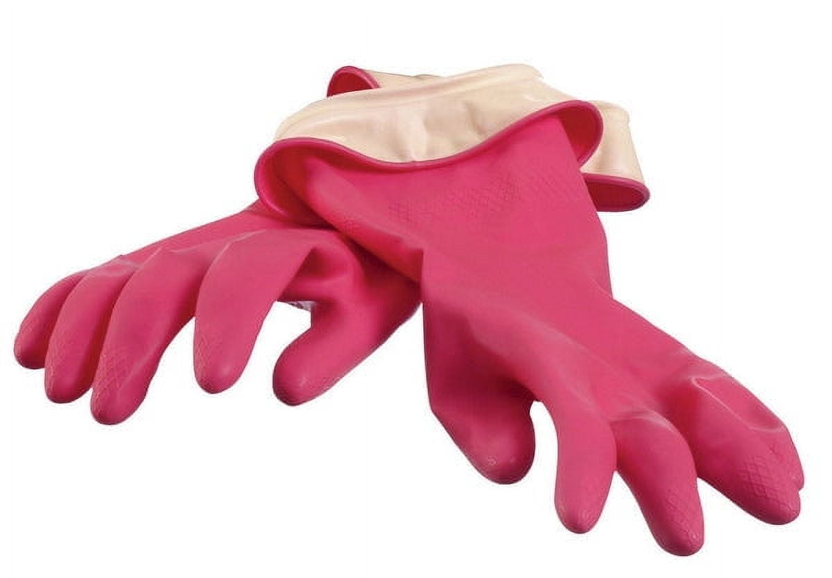 2PC Casabella Latex Cleaning Gloves L Pink 1 pair