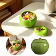 thumbnail image 1 of 2PC Ceramic Fruit Shape Container with Lid Cookie Jar Sugar Bowl Candy Dish Tea Canister Food Storage Jar for Coffee Bean Cookie Sugar Tea Flour for Home Kitchen Countertop, 1 of 10