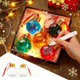 thumbnail image 1 of 2PC Christmas Drink Balls Round,50 ml Clear PC Ornaments Xmas Tree Fillable Ornaments Plastic Xmas Water Bottle Bulbs for Holiday Party Decorations DIY Decorative Gifts Gold, 1 of 10