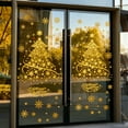 thumbnail image 1 of 2PC Christmas Tree Window Clings Stickers for Glass, Extra Large Xmas Windows Static Stickers, DIY Wall Window Door Mural Showcase Decal Sticker Gold, 1 of 8