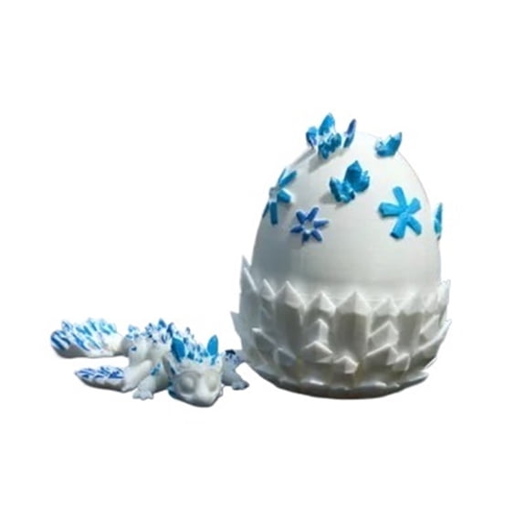 2PC Crystal Dragon plus Dragon Egg 3D Printing