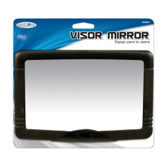 2PC Custom Accessories Custom Accessories - 53331 - Black Visor Mirror - 1/Pack Universal