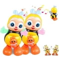 thumbnail image 1 of 2PC Dancing Bee Toy Musical Interactive Bee with Lights & Music, Educational Cartoon Toy , Singing Bee with Swinging Motion, Preschool Learning Sensory Toy, 1 of 11