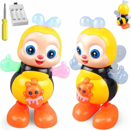 2PC Dancing Bee Toys - Musical Light Up Set