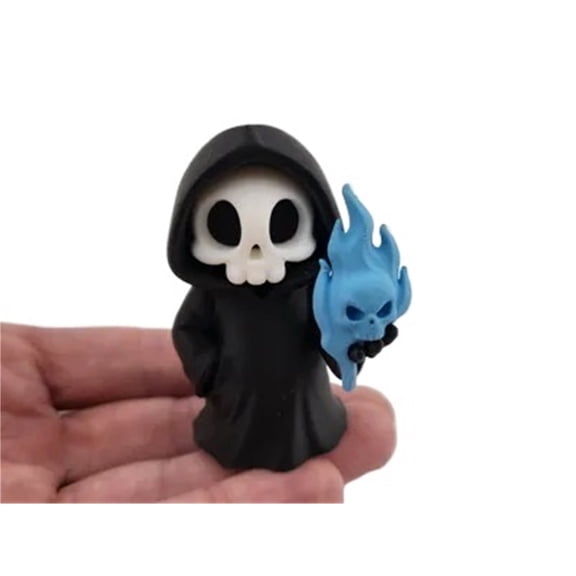 2PC Death with Flame  Skeleton Action Figure 3D Printing