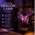 thumbnail image 1 of 2PC Dragon Glow Hanging Purple Dragon Bookend Light,Glowing Dragon Bookend Lamp with Vintage Chain and Wrought Iron Stand,Fantasy Bookshelf Decor for Book Lovers,Warm Ambient Glow, 1 of 8