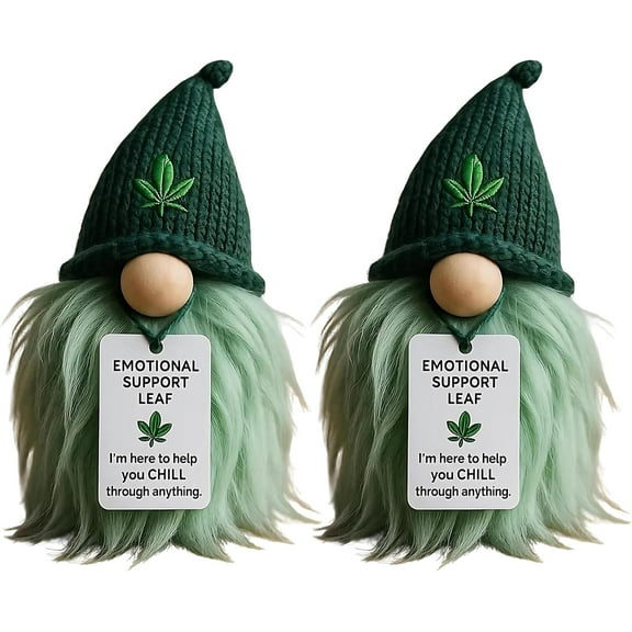 2PC Emotional Support Gnome - Handmade Comfort Figurine