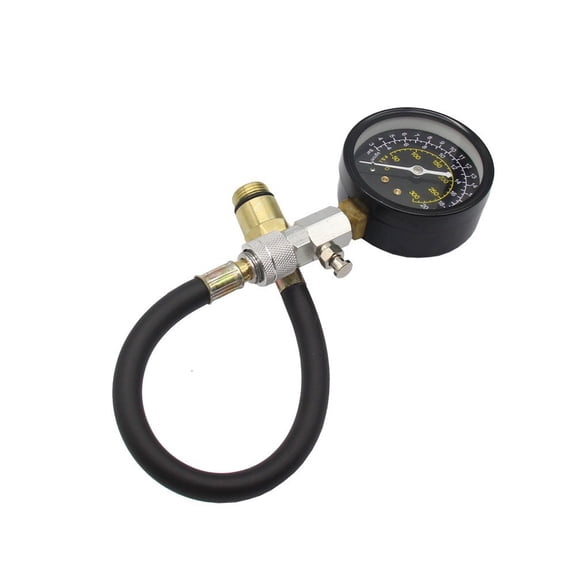 2PC Engine Cylinder Compression Tester Testing Pressure Gauge Tool for 14Mm 18Mm Ignition
