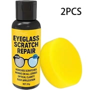 2PC Eyeglass Lens Scratch Repair Spray With Easy Application, Clear Vision Restoration And Safe Formula For Glasses, Sunglasses And Optical Lenses Maintenance, 3.23X1.14In, 30g