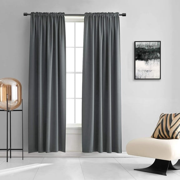 2PC FAUX SILK PANELS SHEER LIGHT FILTERING WINDOW CURTAIN MIX COLOR NEW (MR2)