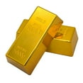 thumbnail image 1 of 2PC Fake Gold Bricks,Simulated Yellow Plastic Gold Brick For Decor Plastic Electroplated Hollow,Prop Gold Bars,Gold Gold Bar Props Decoration For Costume Accessory, 1 of 6