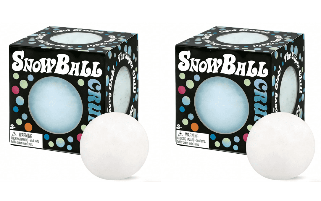 2PC Fidget Toys Crunchy Snow Ball, Cube Squishies Anxiety Stress Relief ...