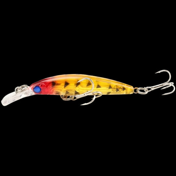 2PC Fishing Gear Lures With hook 7cm/3.7g Minnow Hard Bait with Lead Beads Plastic Bionic Fake Fish Bait  Buoyancy for bass, trout,, pike snook, salmon, redfish