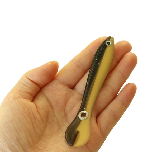 2PC Fishing Lure Bait Submerged Hard Lure Worm 12cm /15g Fake Plastic Lure Fishing Tackle