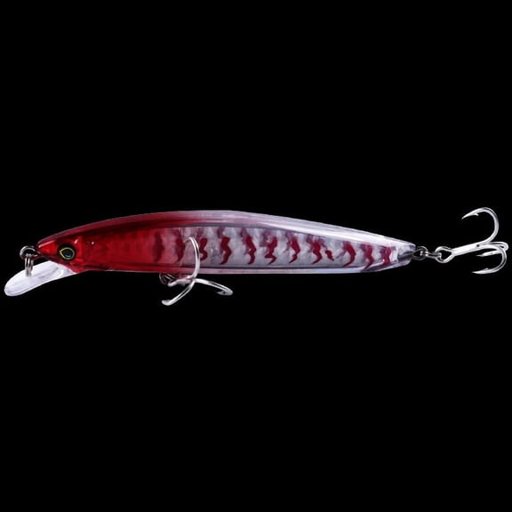 2PC Fishing Lures Jigs 12g Floating Minnow with Blood Slot Hook Plastic Hard Bait Fake Fish Bait Bionic Fishing Gear
