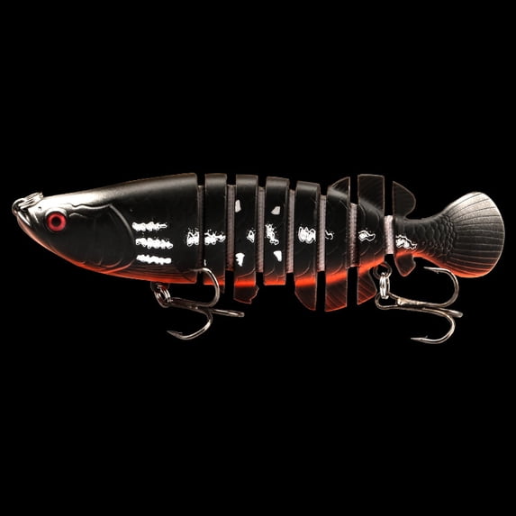 2PC Fishing Lures Jigs 18g Dragon Fish Multi-section Fish Eight-section Plastic Hard Imitation Fake Bait Fishing Gear