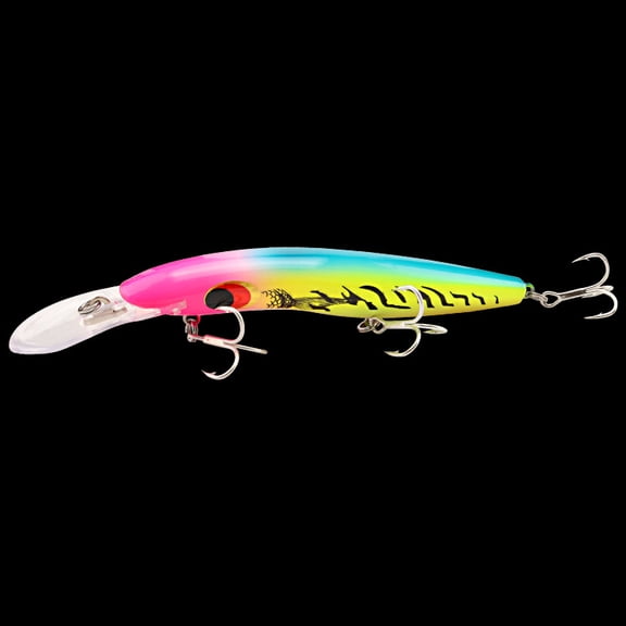 2PC Fishing Lures Jigs 28g Suspended Big Minnow Blood Slot Fish Hook Plastic Fake Hard Bait Minnow Saltwater