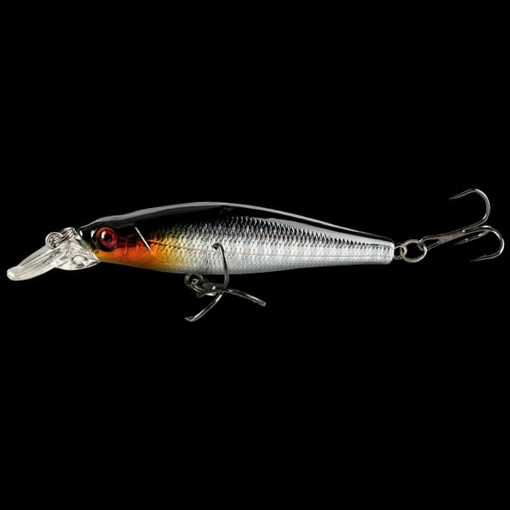 2PC Fishing Lures Jigs 8g Minnow Lure with Sound Beads Pencil Bionic Fake Fish Bait Fishing Gear Fishing Supplies for bass, trout,, pike snook, salmon, redfish