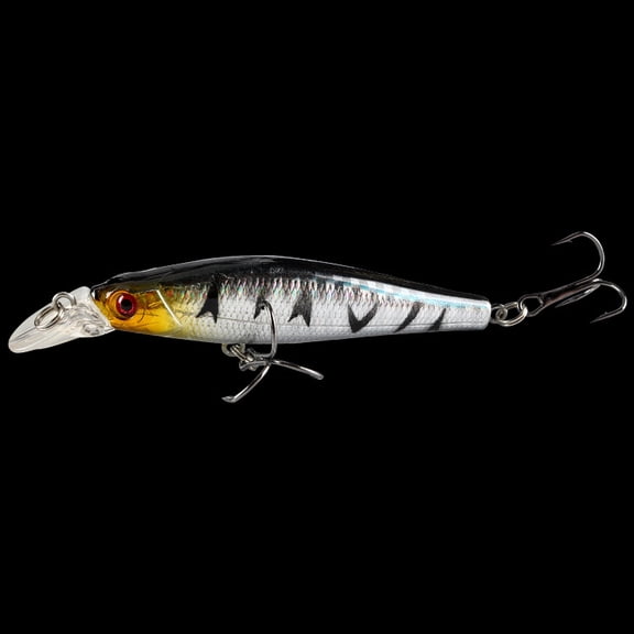 2PC Fishing Lures Jigs 8g Minnow Lure with Sound Beads Pencil Bionic Fake Fish Bait Fishing Gear Fishing Supplies for bass, trout,, pike snook, salmon, redfish