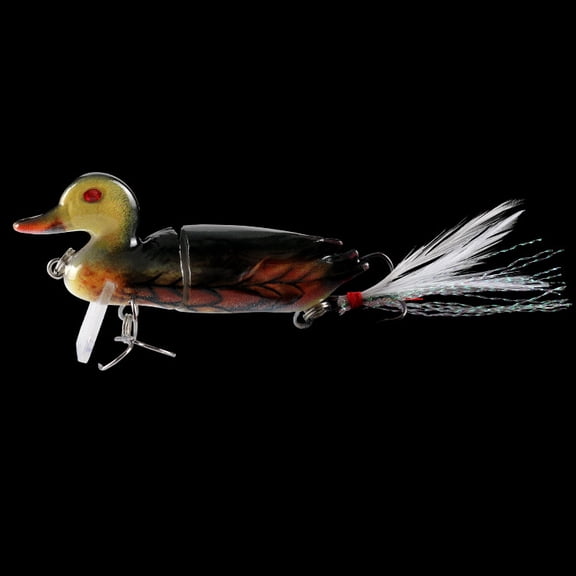 2PC Fishing Lures Jigs Duck Multi-Section Simulation Fake Bait Gear Fishing Tools With Hook