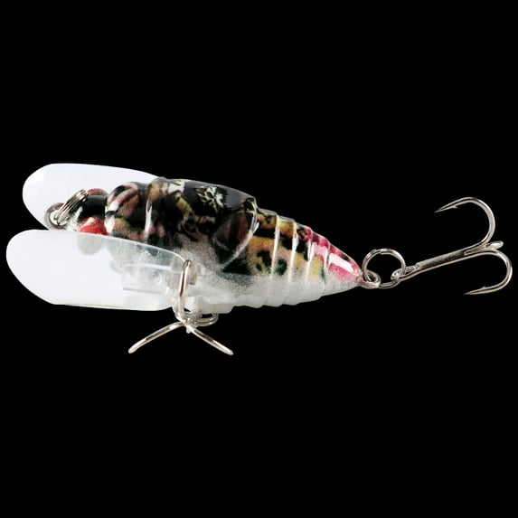 2PC Fishing Lures Jigs Insect 5cm/6g Minnow Small Minnow Plastic Fishing Gear Fake Fish Bait Fishing Supplies