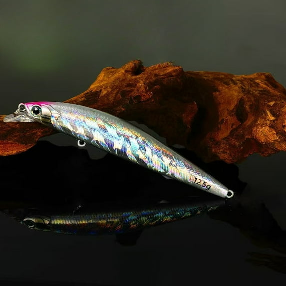 2PC Fishing Lures Jigs Long Casting Battle Stop Suspended Minnow Freshwater Long Strip Dead Fly Baits
