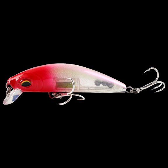 2PC Fishing Lures Jigs Non-Luminous Sinking Bionic Minnow Lure with Lead Weight Blood Groove Hook Simple Fake Bionic Bait Fishing Gear