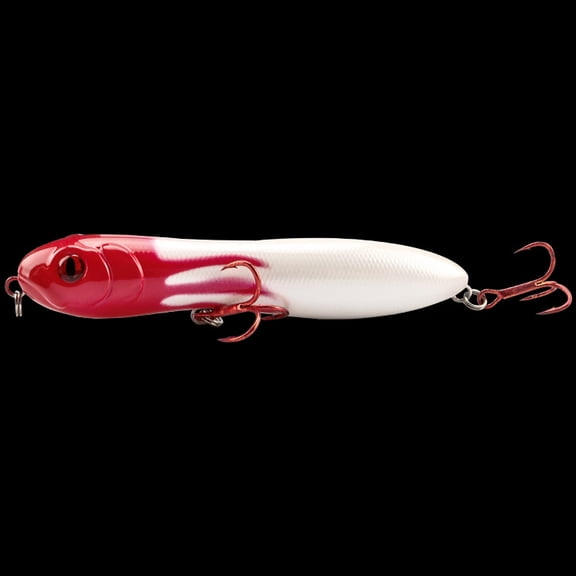 2PC Fishing Lures Jigs Plastic Bionic Snakehead Pencil with Rattle Beads Fake Fish Bait Hard Gear Luminous Simulation Perfect kicking action