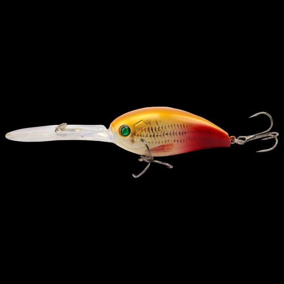 2PC Fishing Lures Jigs Simple Long Tongue Board  Fishing Gear Rock Minnow Hard Bait Fishing Tools with Hook