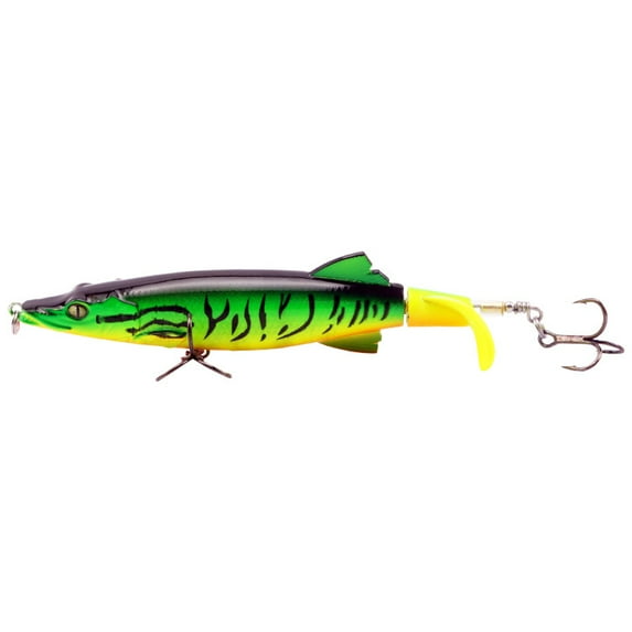 2PC Fishing Lures Jigs Spiral Propeller Surface Tractor Simulation Sharp Hook Hard Bait